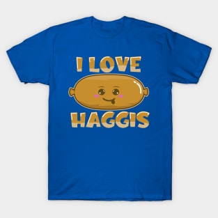 I Love Haggis - Kawaii Scottish Haggis T-Shirt